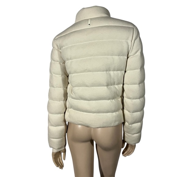 Mackage Women's Off-White Puffer Cashmere Wool Jacket - Picture 8 of 16